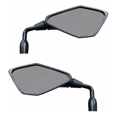 Imagem de Par Espelho Retrovisor Modelo Kawasaki Z400 Mini Fixo Honda