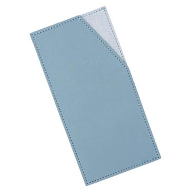 Imagem de XiowDow Envelopes de dinheiro em couro PU com suporte para cartão de crédito, clipe de dinheiro reutilizável para carteira de orçamento para mulheres e homens, organizador de cupons de recibo de