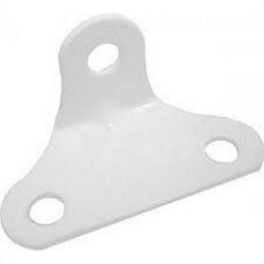 Imagem de Cantoneira Para Moveis Overtime 3 Furos Branca Caixa Com 25 Pecas