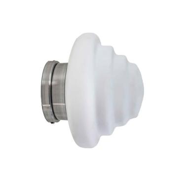 Imagem de Lustre Arandela Escada Colmeia Retro Vidro Branco  Aço Escovado153 - I