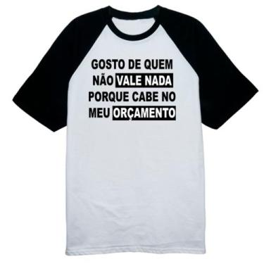Imagem de Camiseta Raglan Gosto de quem nao vale nada - Alearts, EG