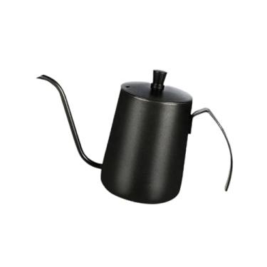 Imagem de UGPLM Despeje sobre chaleira de café pescoço de ganso chaleira de aço inoxidável gotejamento cafeteira bico longo bule de chá para acampamento interior