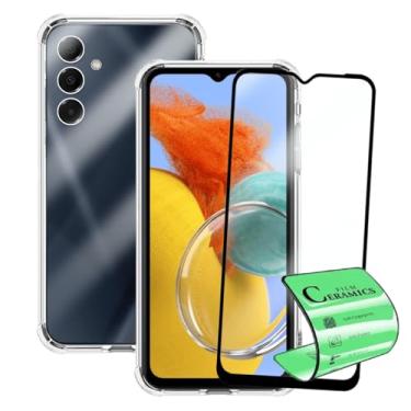 Imagem de Capa Capinha Anti Impacto e Película Premium 9D Cerâmica Compatível Com Samsung Galaxy M14