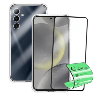 Imagem de Capa Capinha Anti Impacto e Película Premium 9D Cerâmica Compatível Com Samsung Galaxy S24 Plus