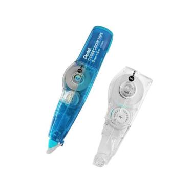 Imagem de Fita Adesiva Pentel Secagem Rápida Corretivo + Refil Cores Pink e Azul