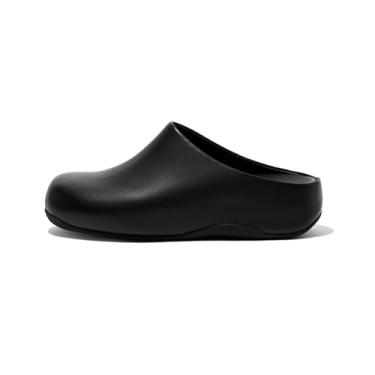 Imagem de FitFlop Tamanco feminino de couro Shuv, Preto, 6