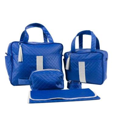 Imagem de Kit Maternidade Saída Bolsa Bebê 4 Peças Menino Menina - Evundille, Az