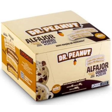 Imagem de Display alfajor (Caixa c/ 12un de 55g) - Dr. Peanut, Cookies & Cream