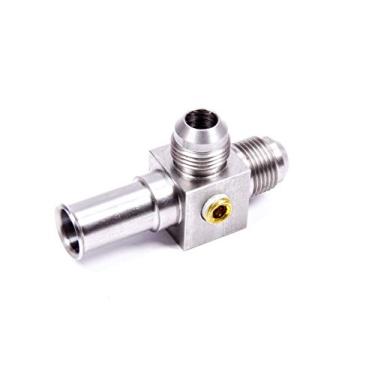 Imagem de Aeromotive Acoplador de aço inoxidável 15102 para converter a linha de combustível Ford OE (1986 a 2006) para duas portas macho -8 AN (porta de calibre NPT de 0,35 cm incluída)