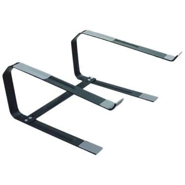 Imagem de Laptop riser para mesa, suporte de computador para laptop - Riser de laptop de desktop ajustável de metal para digitar | Stand para notebook ventilado, acessório de computador para trabalhar, estudar,