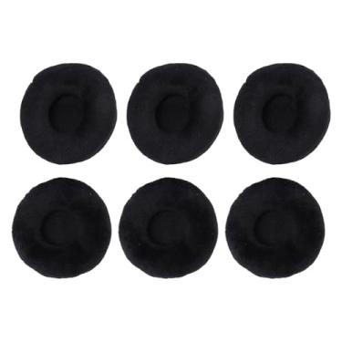 Imagem de 3 Pares 60mm/2,4in Substituição de Veludo Earpads Cushões de Orelha para Ath-es55 Ath-sj1, para Ramoo H6060 H8000, para Mdr-if240r Mdr-g45lp Mdr-g55lp Mdr-g410l (Preto)