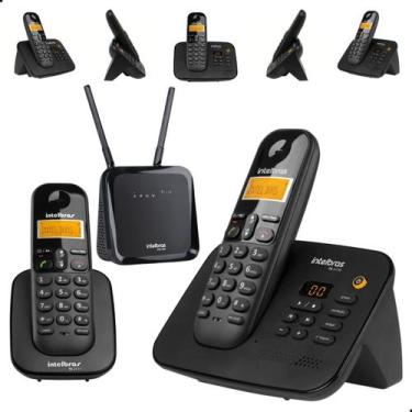 Imagem de Telefone Sem Fio Secretária Eletrônica + Ramal Para Chip 4g - Intelbra