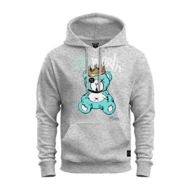 Imagem de Moletom Blusa De Frio Unissex Algodão Confortável Com Bolso E Capuz Ur