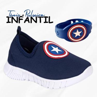 Imagem de Kit Tênis Infantil Menino Menina Personagens Confortável Macio e Pulse