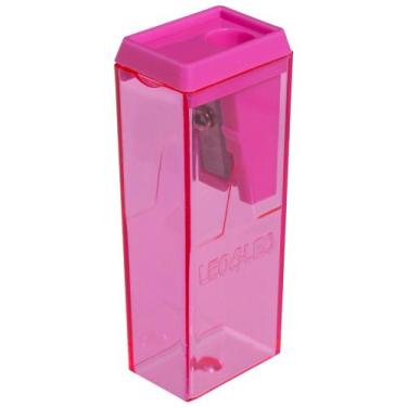 Imagem de Apontador com Depósito Escolar 6cm Bloco Léo & Léo Unidade ou Kit - Le