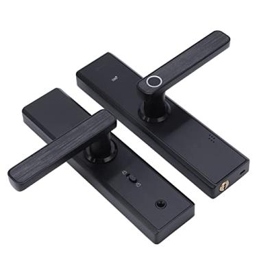 Imagem de WiFi Intelligent Lock Prevent Others from Peeking at The Password Multiple Fingerprint Password Unlock Electronic Remote Control Door Lock Fingerprint Smart Lock Door Handle