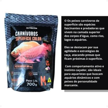 Imagem de Ração Nutricon Carnívoros Superfície Color M 700g  Jumbo