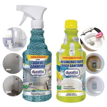 Imagem de Kit Limpeza Pesada Banheiro Limpa Box e Vaso Sanitário 500ml Duratto