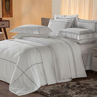 Imagem de KIT CAPA DE EDREDOM SOLTEIRO DUVET 230 FIOS BRANCO - Plumasul