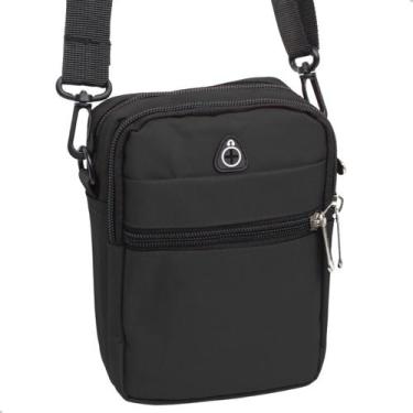 Imagem de Bolsa Mini Alça Lateral Zíper Esportiva Unissex Passeios - KNIMP, Pret