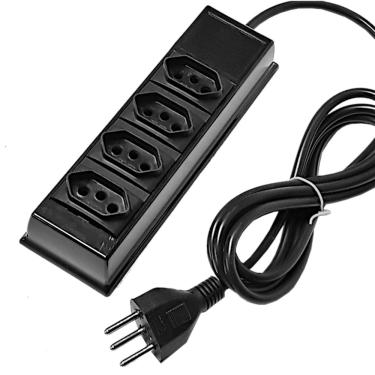 Imagem de Régua de Energia 4 Tomadas 10A 5m RTP4 - transcolor