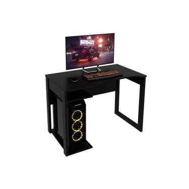 Imagem de Mesa de Computador Solteiro Gamer ME4161 Preto - Tecno Mobili