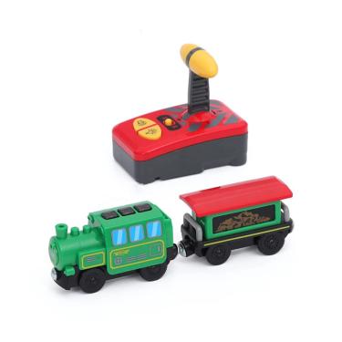 Imagem de Conjunto de brinquedos de trem de locomotiva magnética elétrica com controle remoto