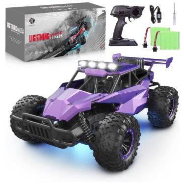 Imagem de Carrinho de Controle Remoto Escala 116 para Adultos e Crianças com Bateria Recarregável, Roxo, LARVEY, Violeta