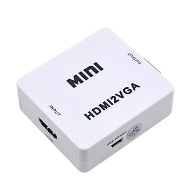 Imagem de Adaptador Conversor HDMI p/ VGA Full HD HDMI2VGA - OEM