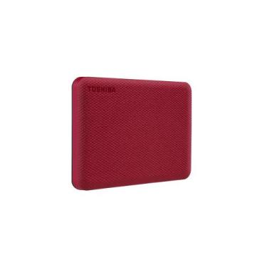 Imagem de HD Externo Toshiba Canvio Advance 1TB USB 3.0 Vermelho