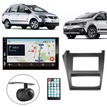 Imagem de Central Multimídia 2 Din Carplay Android Auto Spacefox 2012/13 Moldura
