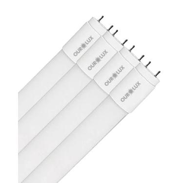 Imagem de 4 Lâmpada Led 9w Branca Fria 865 G13 T8 Bivolt Ourolux