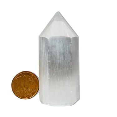 Imagem de Ponta Selenita 5 a 6 cm Pedra Natural Gerador Tipo B - CristaisdeCurve