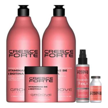 Imagem de Groove Professional Kit Cresce Forte Completo Grande 5 Produtos / Cres