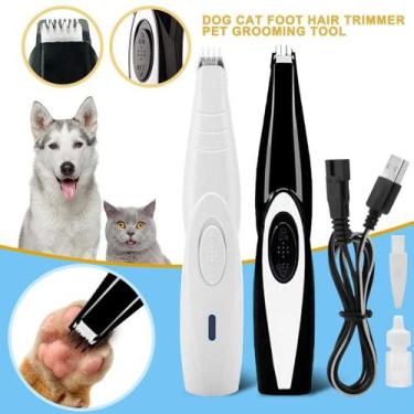 Imagem de Máquina Tosa para Pata Olhos Orelha Pet Cão Gato Profissional Aparador