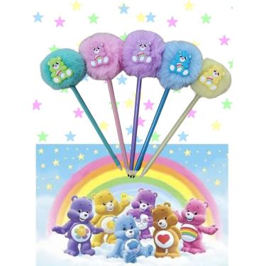 Imagem de 05 Lápis Pompom Ursinhos Carinhosos lapis de escrever presente lembrancinha de aniversa...