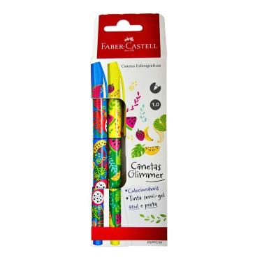 Imagem de Caneta Esferografica Glimmer 2 Unidades Faber Castell