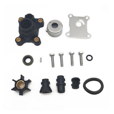 Imagem de Kit de reparo de impulsor de bomba de água, motor de popa compatível com Johnson Evinrude 8hp 9,9hp 15hp 1974-2007 394711 0394711 18-3327