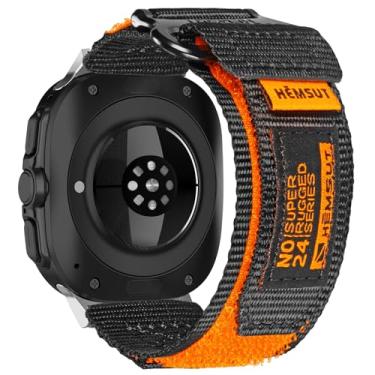 Imagem de Pulseira de relógio esportivo de nylon larga militar compatível com Samsung Galaxy Watch Ultra de 47 mm (2024/2025), pulseira para Galaxy Watch Ultra 2/1
