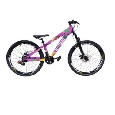 Imagem de Bicicleta Aro 26 Vikingx Tuff 25 Aluminio 24 Velocidades Pneu Cravudo,