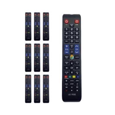Imagem de Kit 10 Controle Remoto Compatível Samsung Smart Tv Futebol - FBG