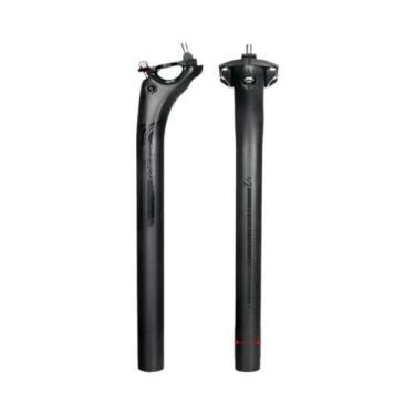 Imagem de Selim de Carbono Preto Fosco TOSEEK - 27,2mm, 31,6mm e 400mm - MTB e E