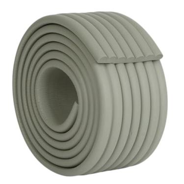 Imagem de Protetor Canto Quina Borda Cantoneira Parede Escada Segurança Bebê Rolo 2 Metros (Cinza)