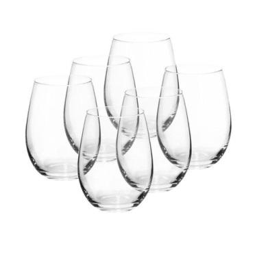 Imagem de Jogo 6 Copos de Vidro Transparentes Aruba 475ml - Gamma