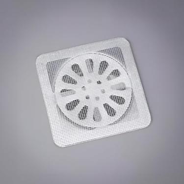 Imagem de Kit 10 Tela Protetor Ralos Adesivos Descartáveis Anti Inseto Bloqueie Insetos Casa sempre limpa e segura Sem Mau cheiro Não Deixa Cabelo Dentro do Ralo