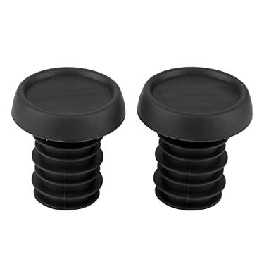 Imagem de Bike Guiador End Plugs Alta Qualidade Anti Skid Rubber Bar End Plugs para Mountain Bikes e Scooters Durable Lightweight Fácil de instalar 22.2mm Guiador Fit Vermelho Azul Preto 1 (ODI Plug preto)