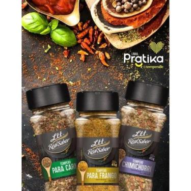 Imagem de Caixa Com 12 Potes de Temperos Especiarias e Condimentos Ltt Alimentos
