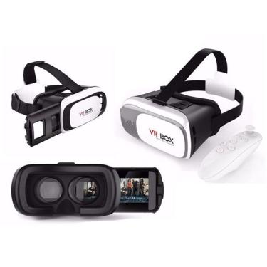 Imagem de Oculos 3d Com Controle Bluetooth Para Filmes Jogos Game De Realidade Virtual (vr Box)