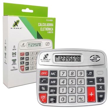 Imagem de Calculadora Eletrônica X-cell, 8 Dígitos - Xc-ca-9835
