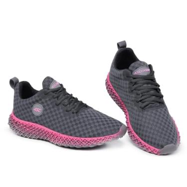 Imagem de Tênis Feminino Ascension Ghost 2 – Estilo e Conforto para Seu Dia a Dia | Leve, Respirável e Macio | Ideal para Caminhada, Academia e Rotina Ativa (Grafite e Pink, BR, Adulto, Numérico, 38)